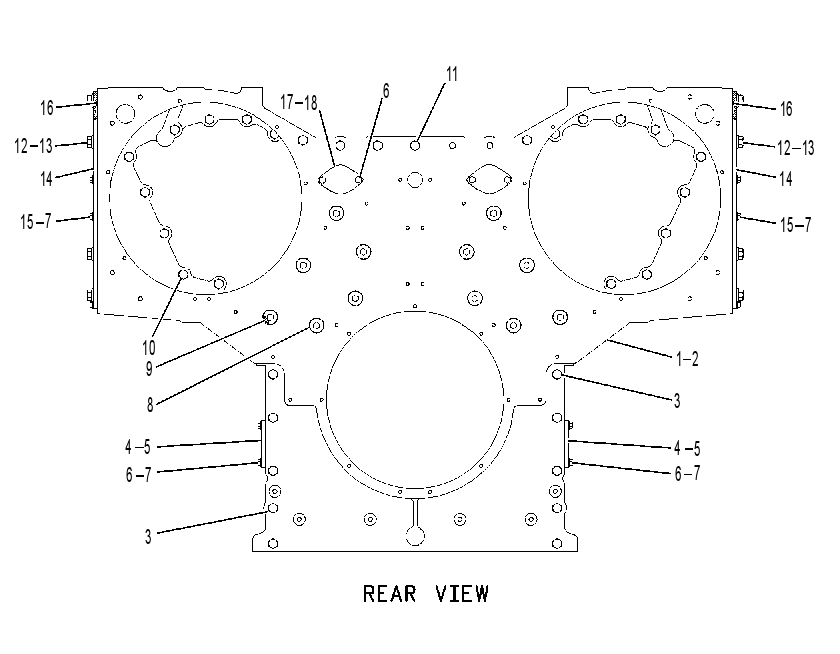 HOUSING GP-REAR 1457331 CAT