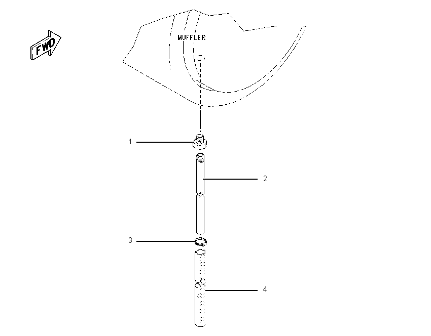 LINES GP-MUFFLER DRAIN 1359114 CAT