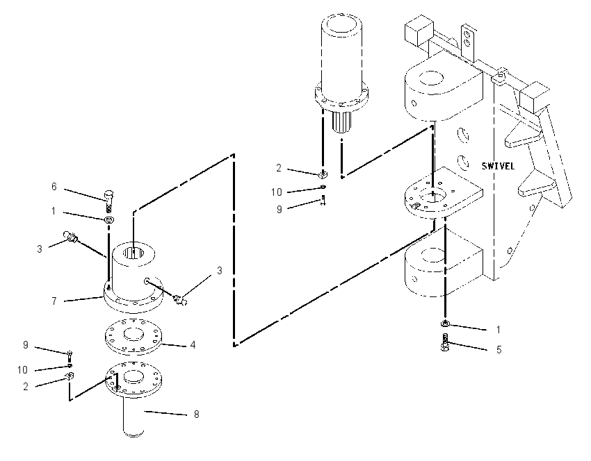 MOUNTING GP-ROTATOR CYLINDER 1444214 CAT