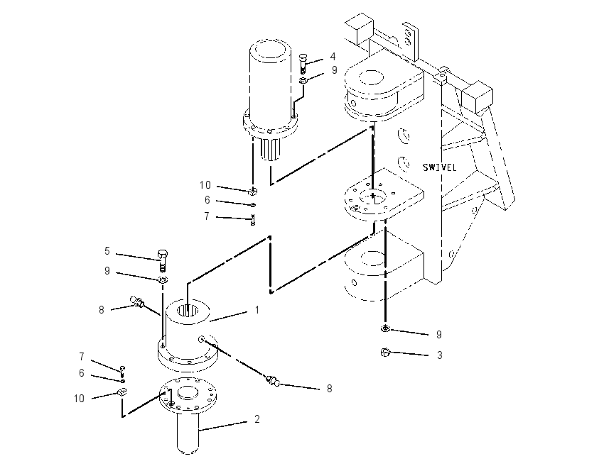 MOUNTING GP-ROTATOR CYLINDER 1443765 CAT