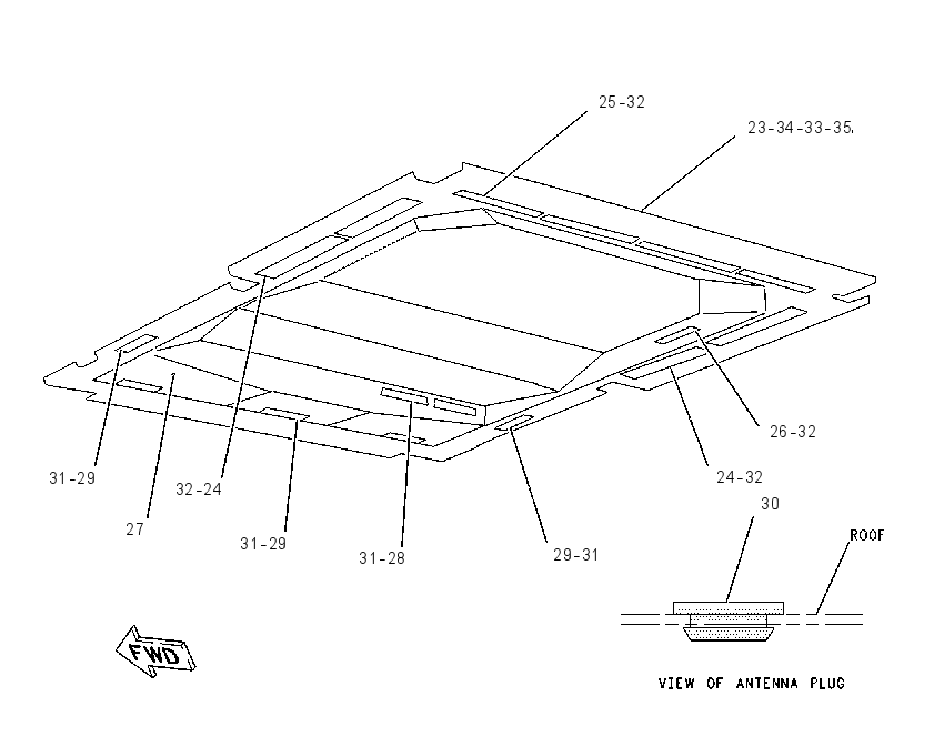 TRIM GP-OPEN ROPS 1259168 CAT