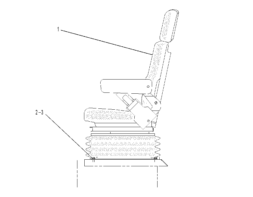 Сиденье на подвеске 1445586 CAT