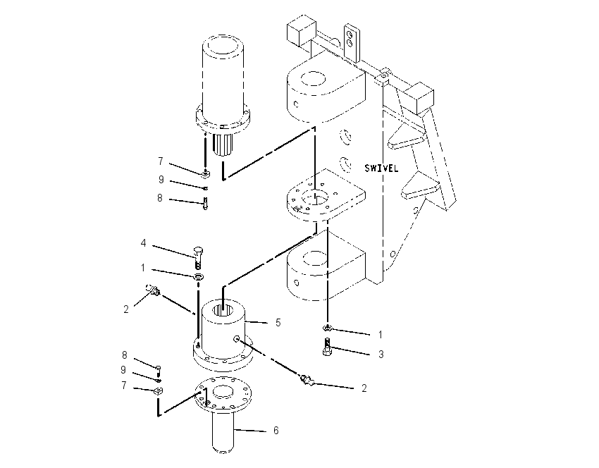 MOUNTING GP-ROTATOR CYLINDER 1443146 CAT