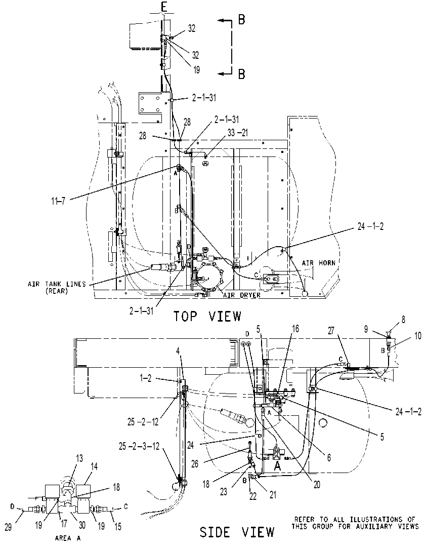 LINES GP-AIR TANK 1053159 CAT