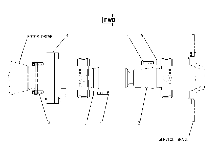 SHAFT GP-ROTOR DRIVE 1391563 CAT