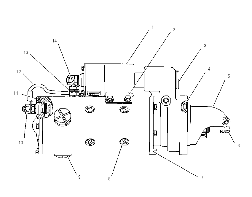 Стартер электрический 6N3087 CAT