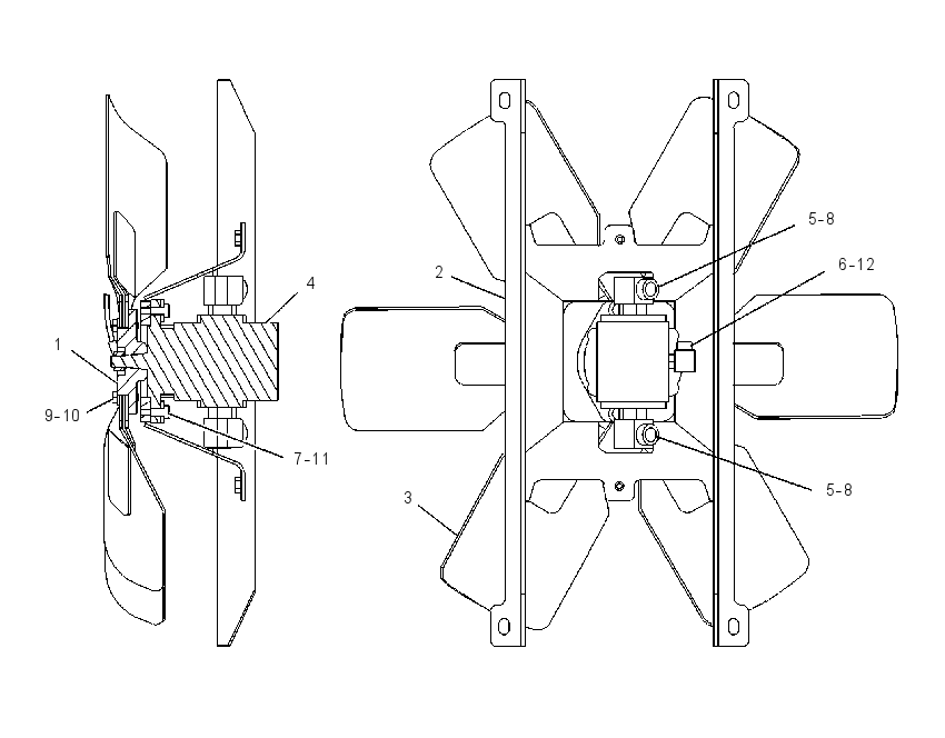 FAN & MOTOR GP 1267732 CAT