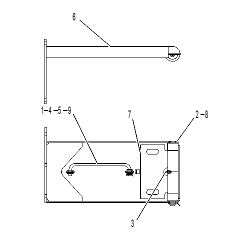 HINGE GP-ROADING FENDER 1321918 CAT