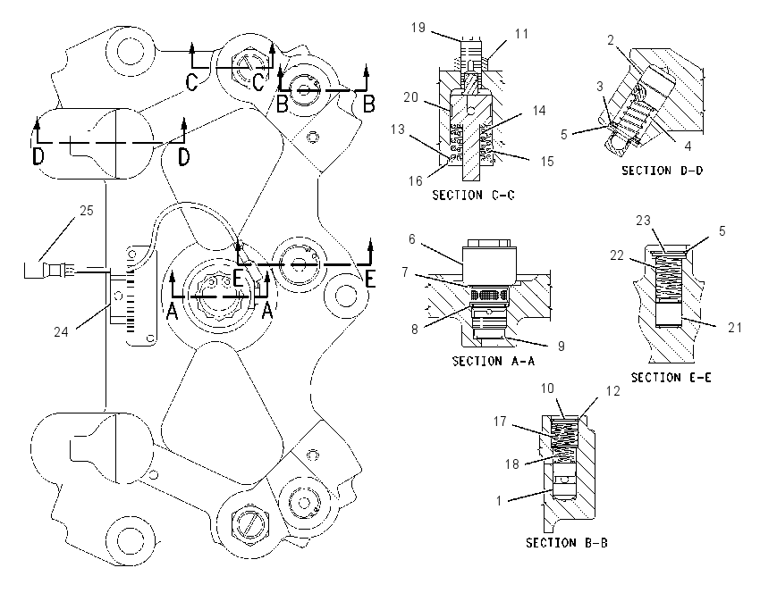 HOUSING GP-ENGINE BRAKE 1436639 CAT