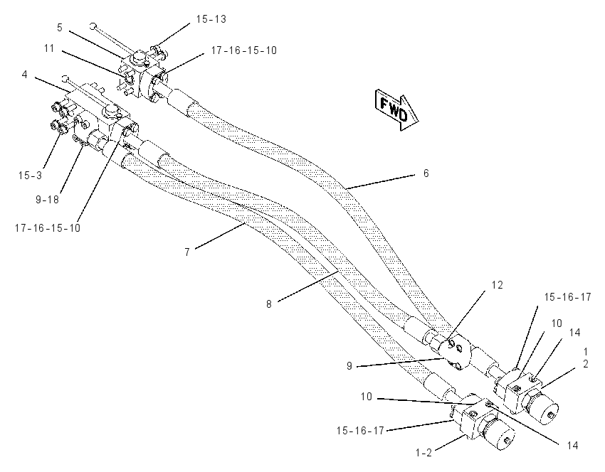 LINES GP-DIVERTER VALVE 1372581 CAT