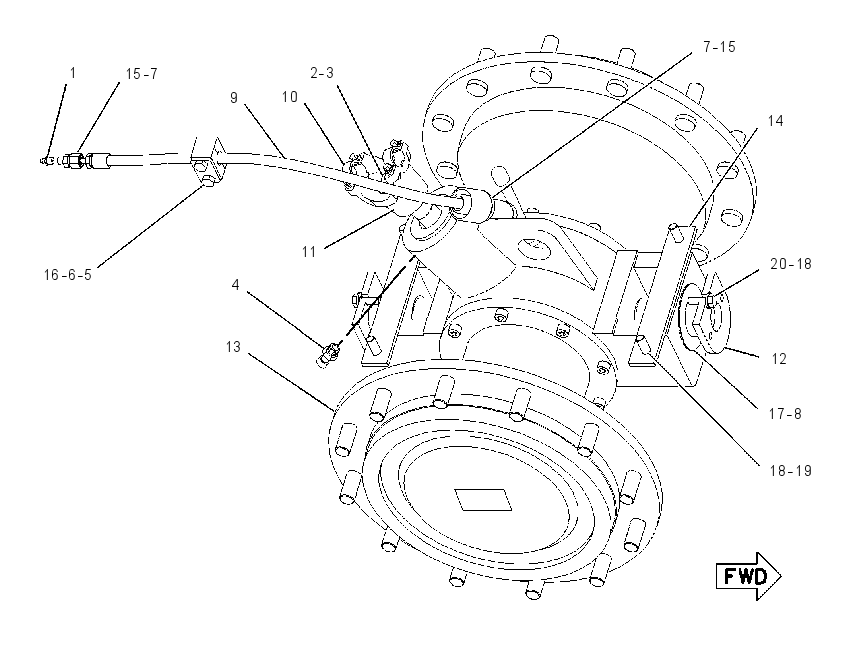 AXLE GP-DRIVE 1312353 CAT