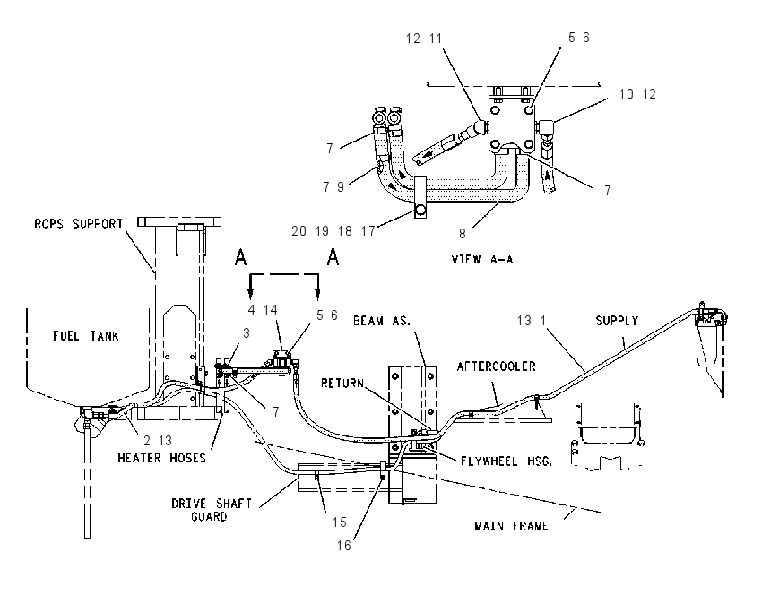 HEATER GP-FUEL 1263935 CAT