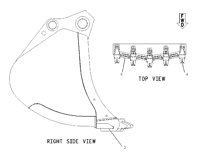 BUCKET AS-MASS EXCAVATOR 1295076 CAT
