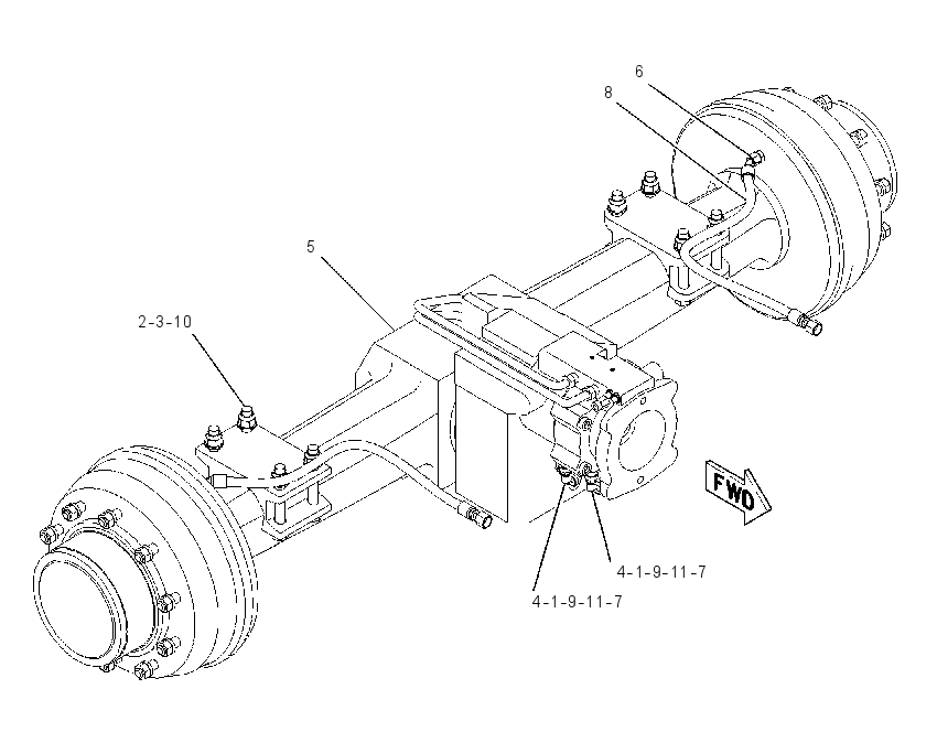 AXLE & MTG AR-REAR 1489918 CAT