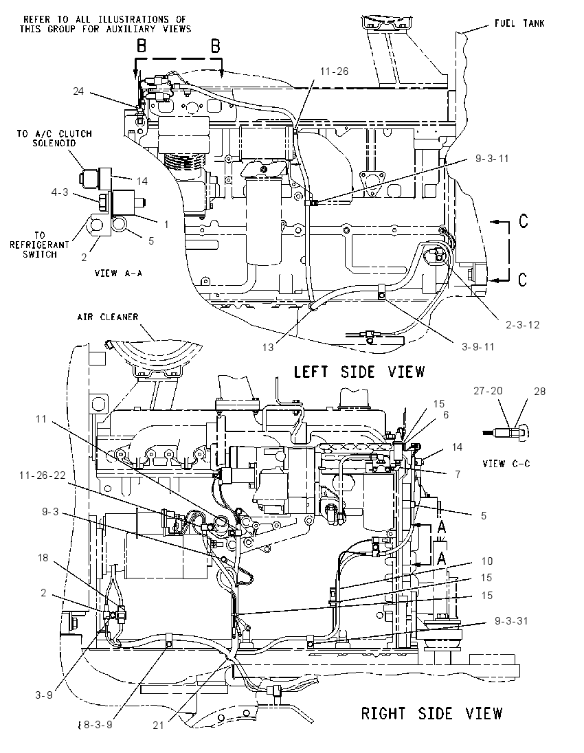 Проводка двигателя 8X8772 CAT