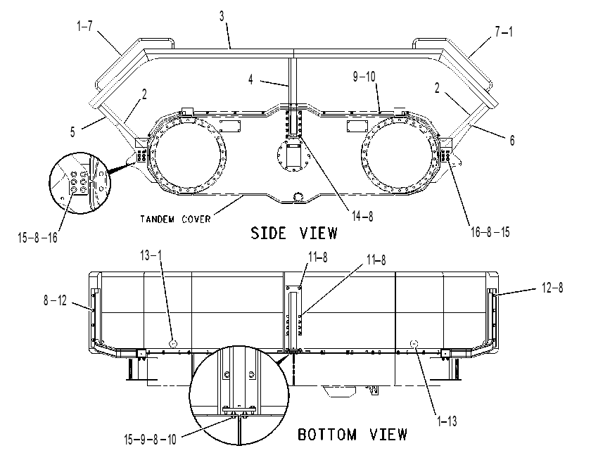 FENDER & SUPPORT GP 1480154 CAT