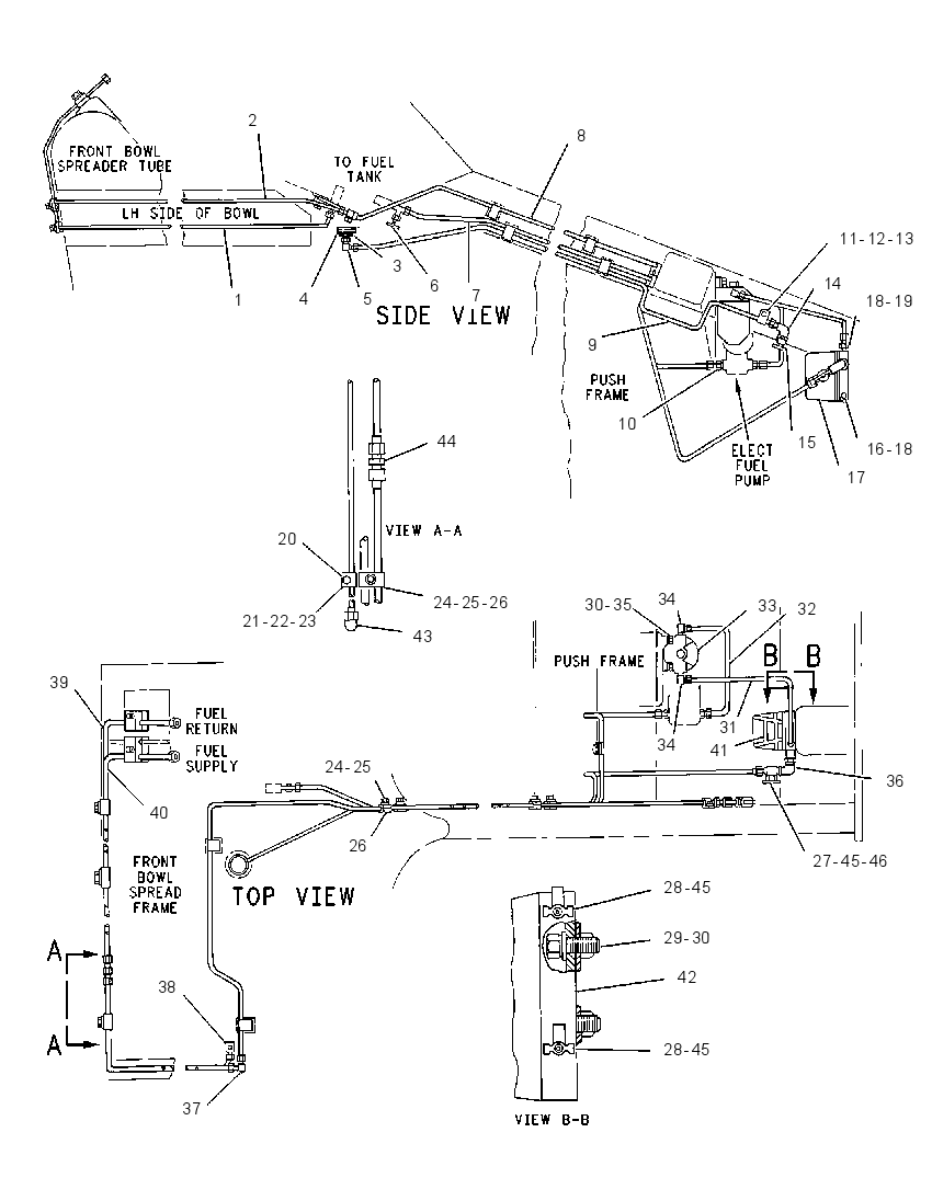Трубопроводы топливного фильтра 2T0396 CAT