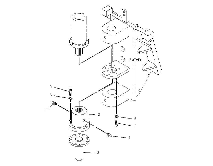 MOUNTING GP-ROTATOR CYLINDER 1442762 CAT