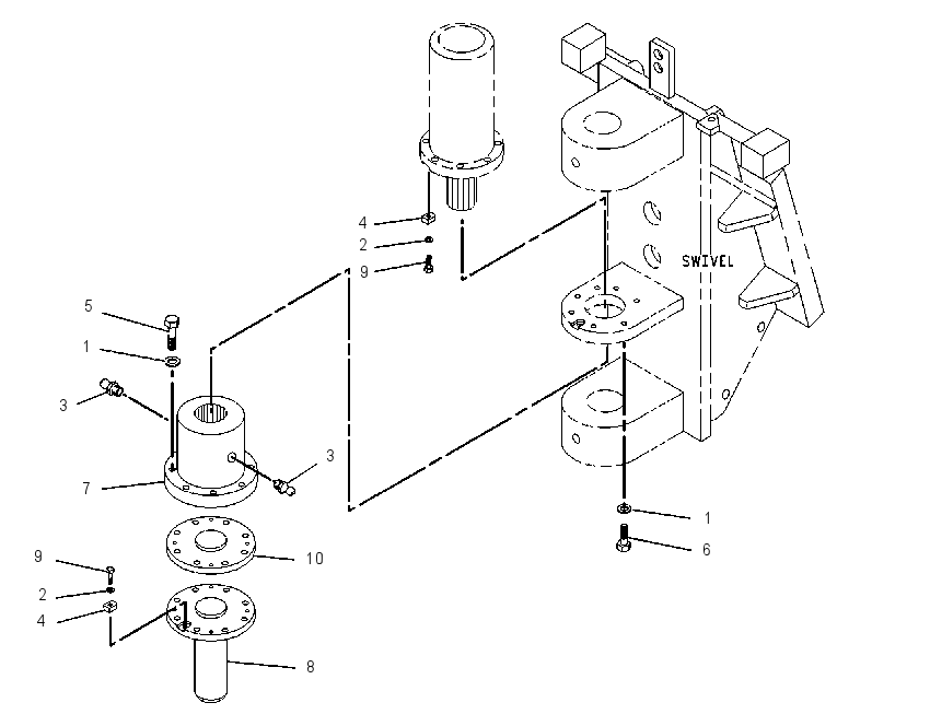 MOUNTING GP-ROTATOR CYLINDER 1446146 CAT