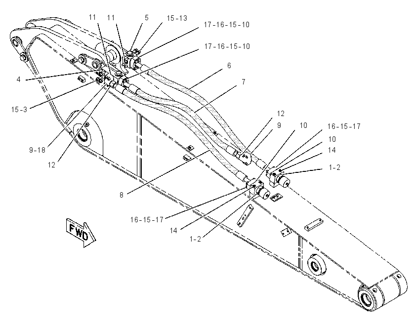 LINES GP-DIVERTER VALVE 1372582 CAT