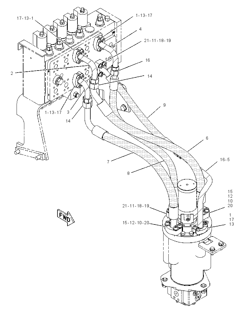 LINES GP-IMPLEMENT & TRAVEL 1482161 CAT