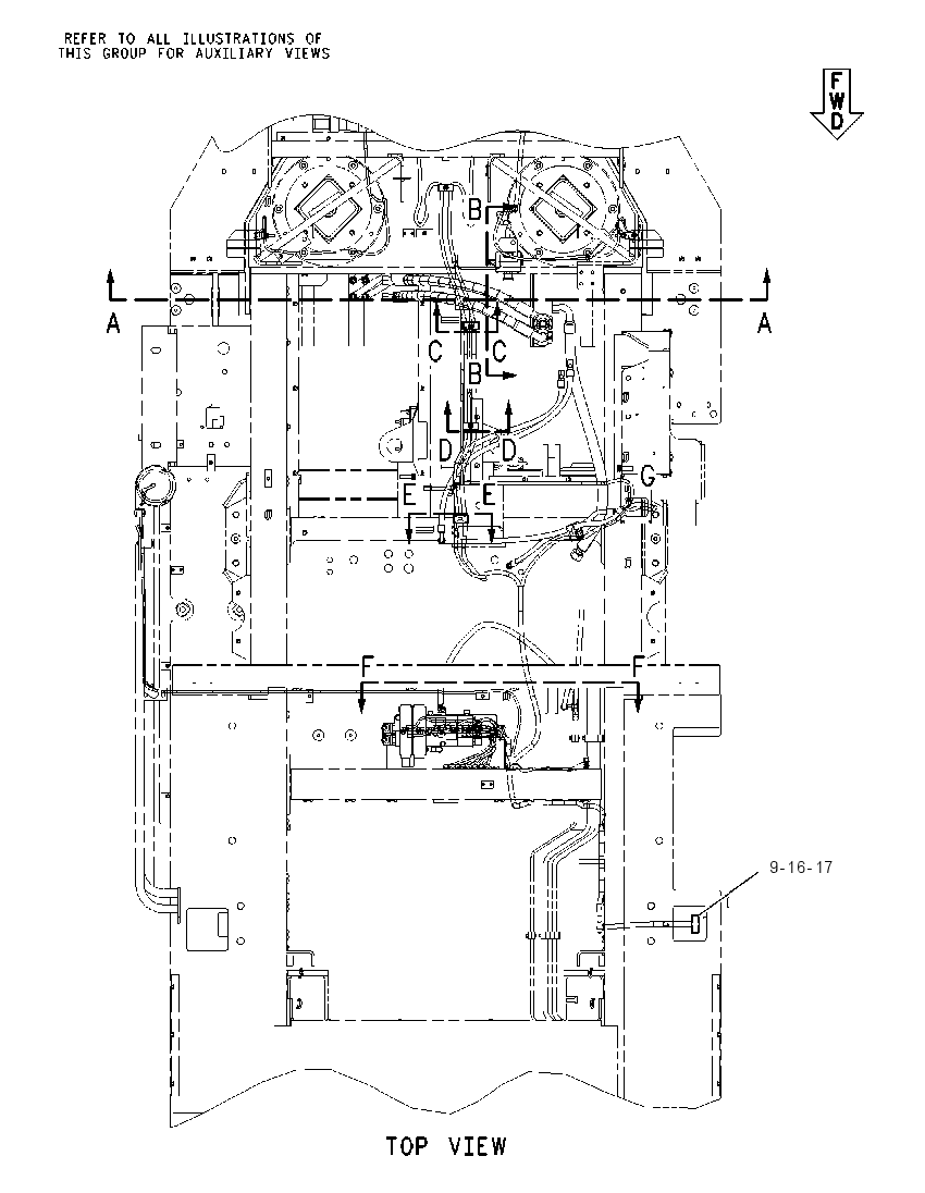 Проводка задняя 1419861 CAT