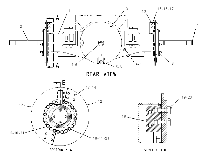 AXLE GP-FIXED 1367634 CAT
