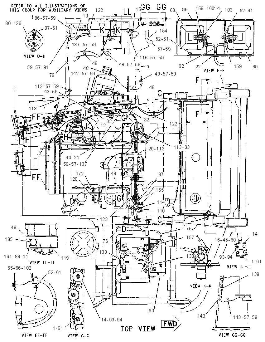 WIRING GP-TRACTOR 1235098 CAT
