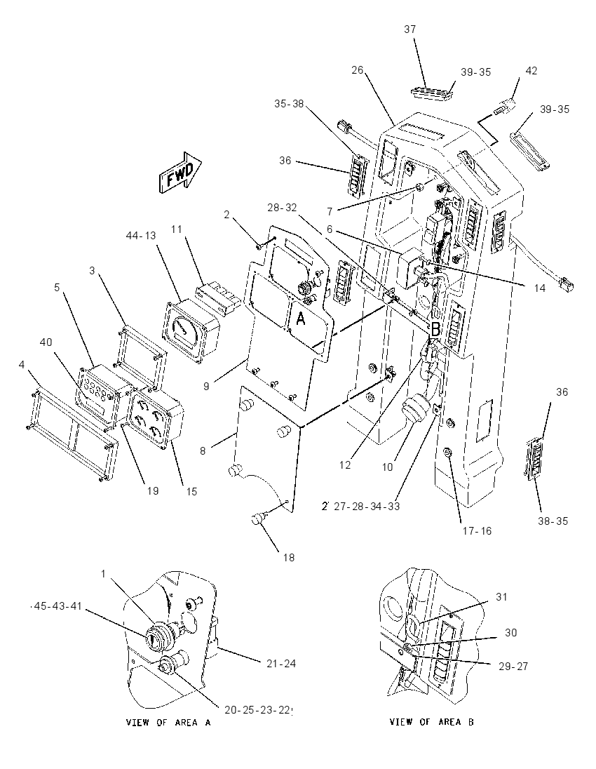 Панель приборов 8X8968 CAT