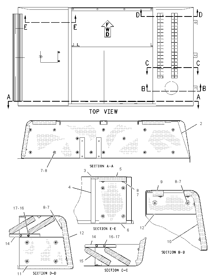 Капот 1421865 CAT