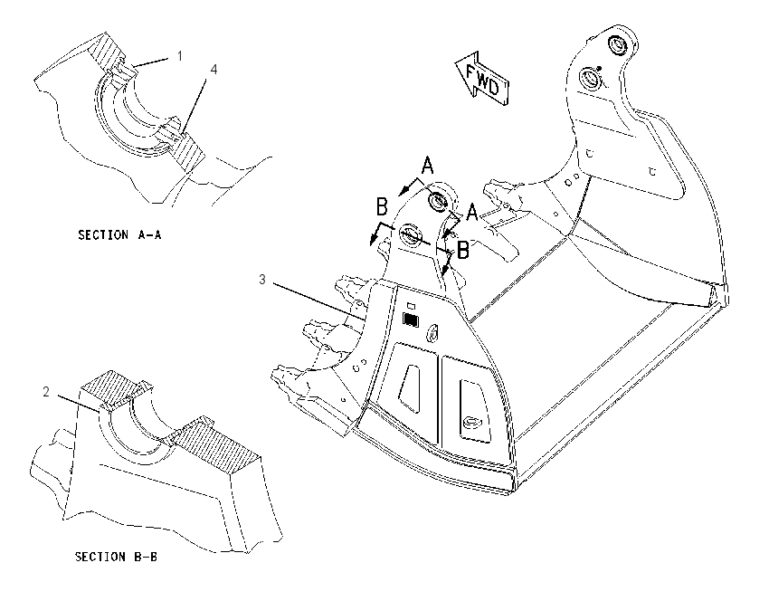 BOWL & BEARING AS-BUCKET 1423591 CAT