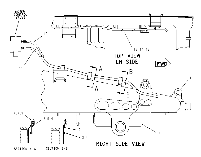 TRUNNION AR-BULLDOZER 1271697 CAT