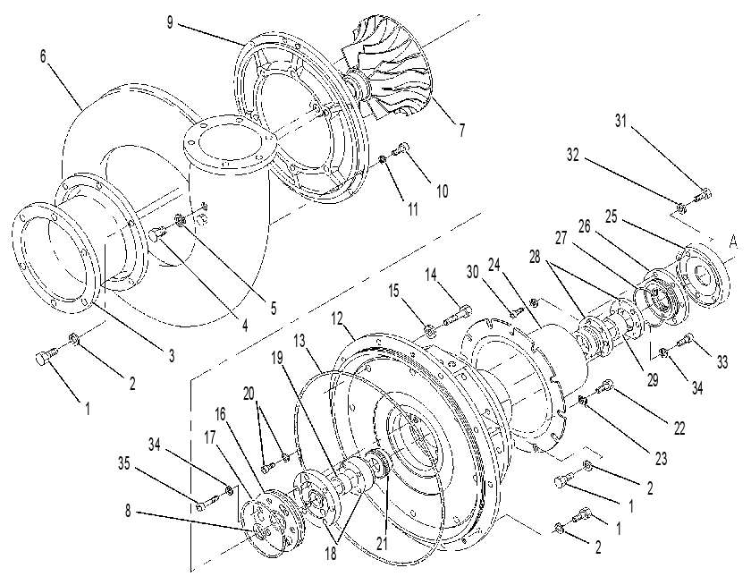 Турбокомпрессор 4W8257 CAT