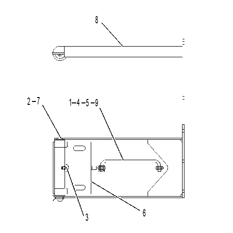 HINGE GP-ROADING FENDER 1321917 CAT