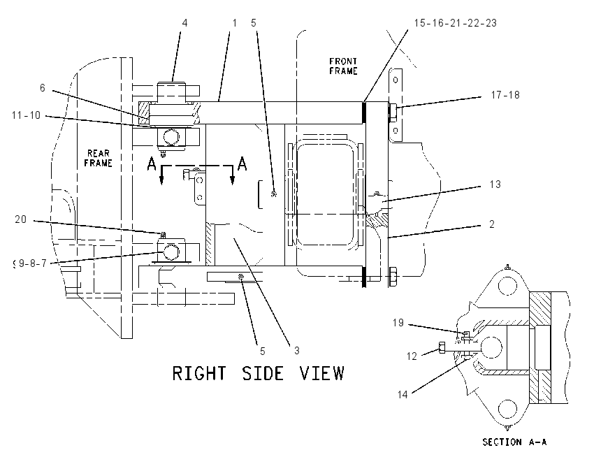 HITCH GP-ARTICULATING & OSC 1401105 CAT