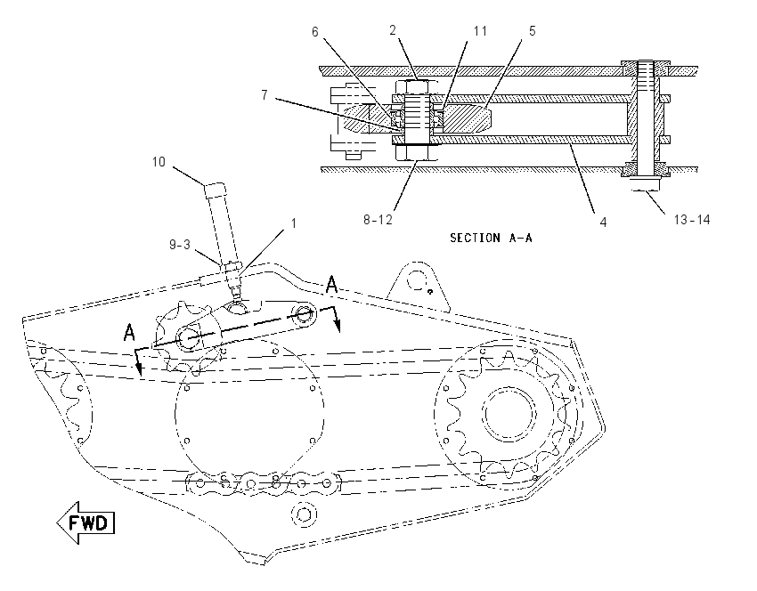 IDLER GP-CHAIN DRIVE 1536748 CAT