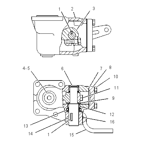 HOUSING GP-LEVER 4Z6348 CAT