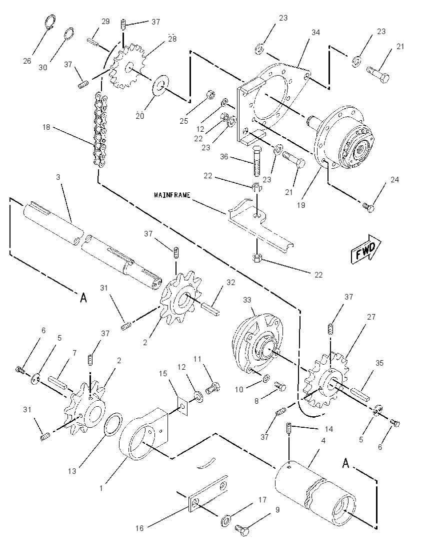 SHAFT GP-FEEDER DRIVE 1152305 CAT