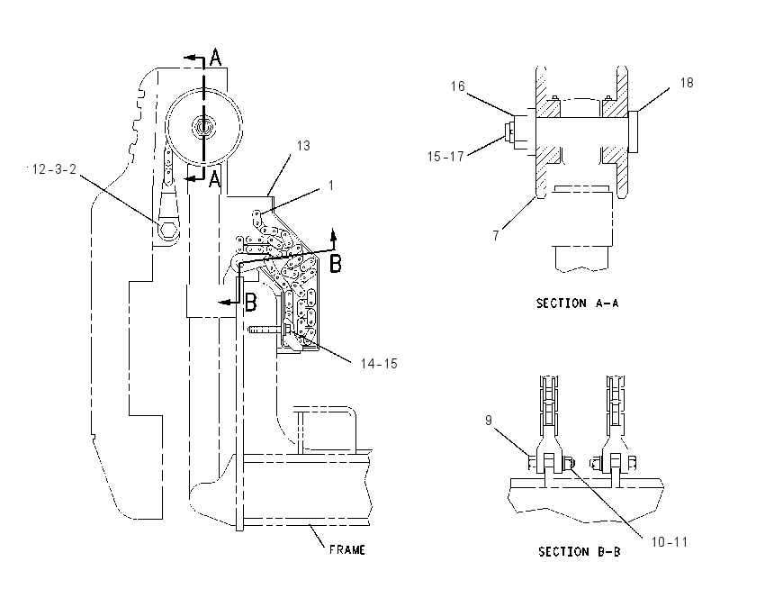 CHAIN GP-COUNTERWEIGHT 7Y6039 CAT