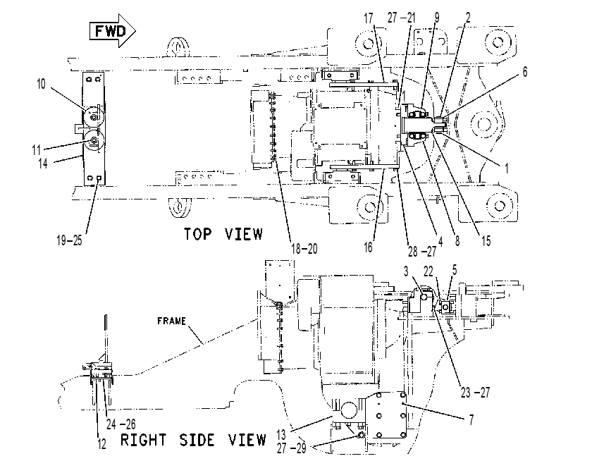 SUPPORT GP-ENGINE & TMSN 1167367 CAT