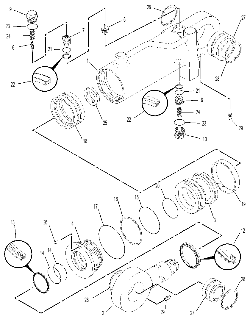 CYLINDER GP-ADJ CAB RISER 1422703 CAT