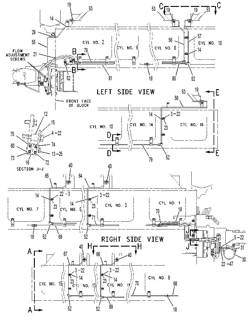 PUMP & LINES GP-VALVE LUBE 1541693 CAT