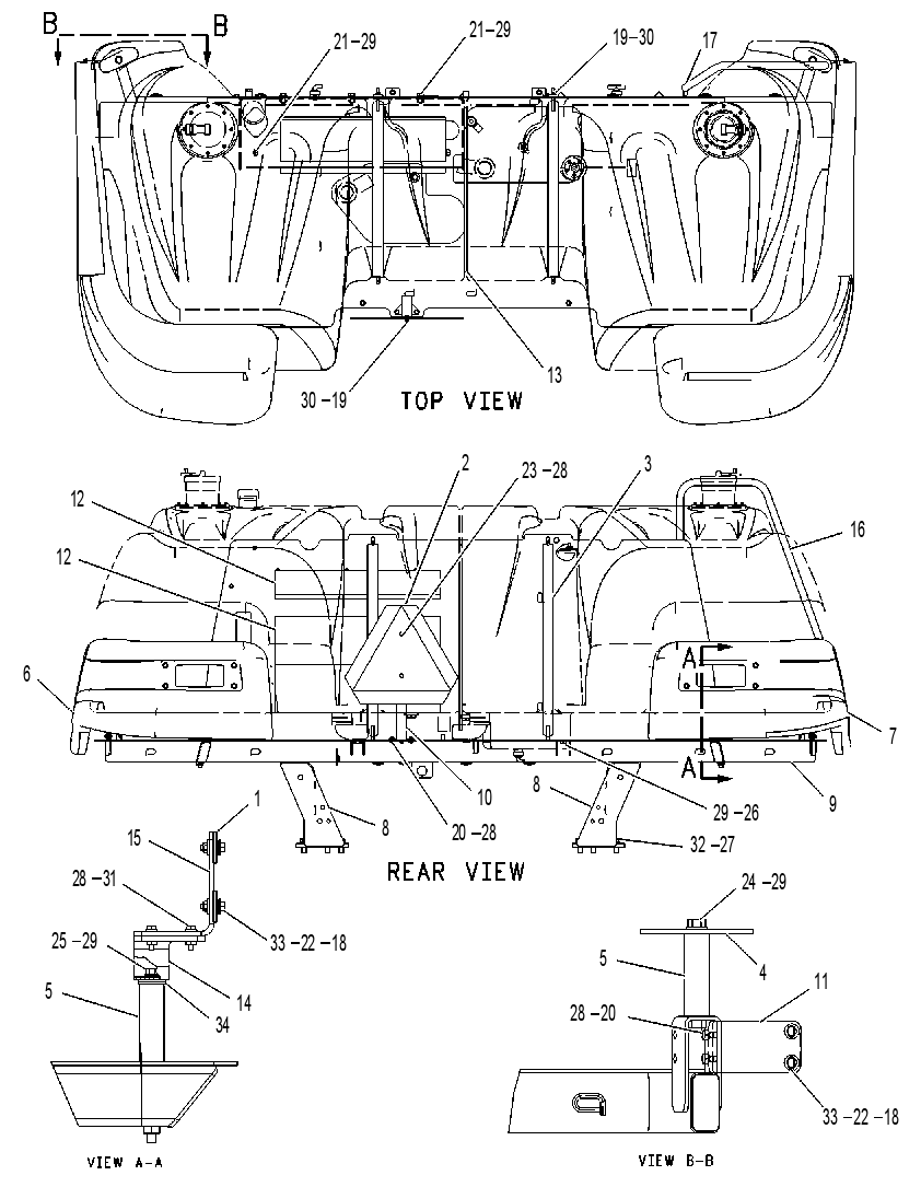 MOUNTING GP-TANK 1366068 CAT