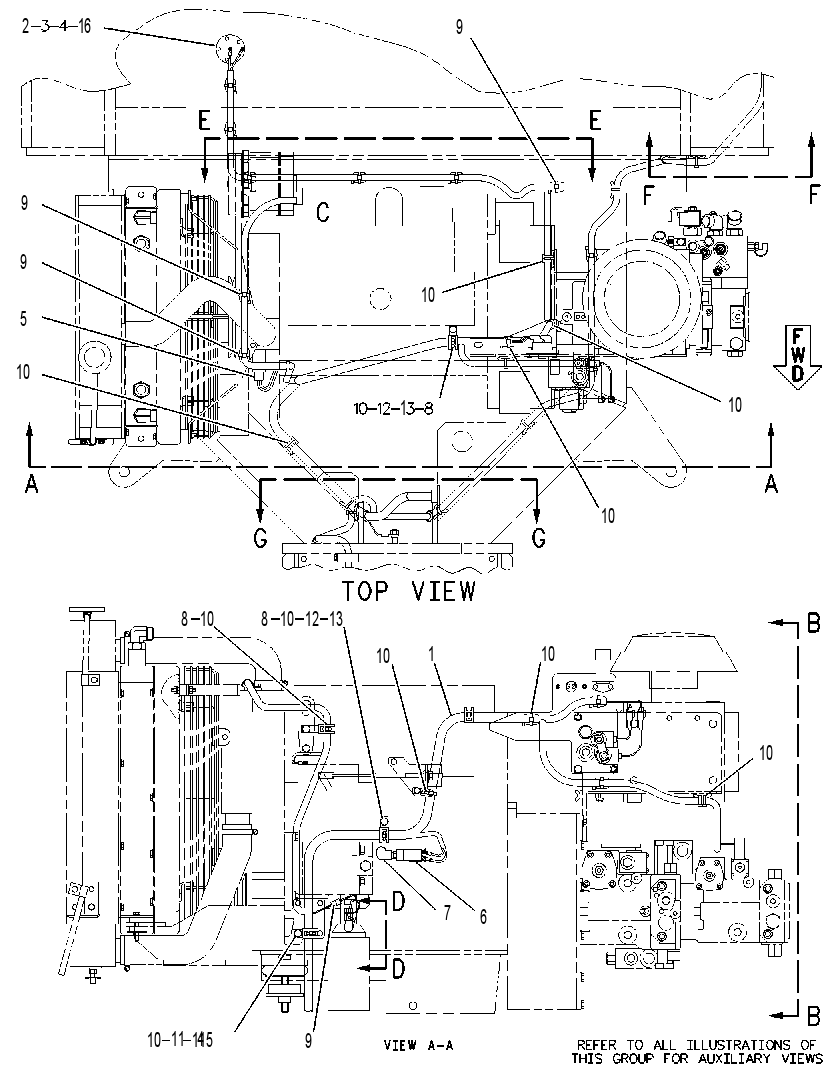 Проводка двигателя 1G9879 CAT