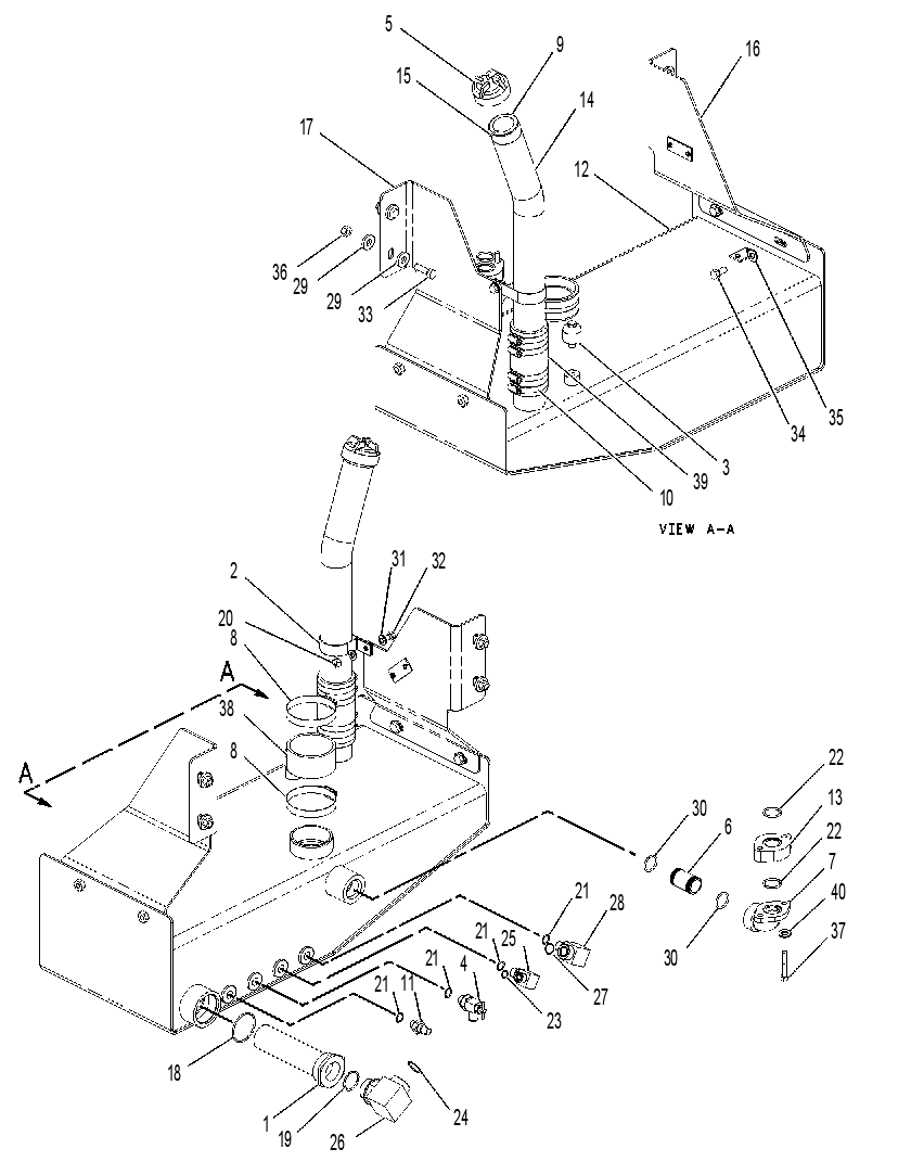 TANK & MTG GP-CLUTCH OIL 1459151 CAT