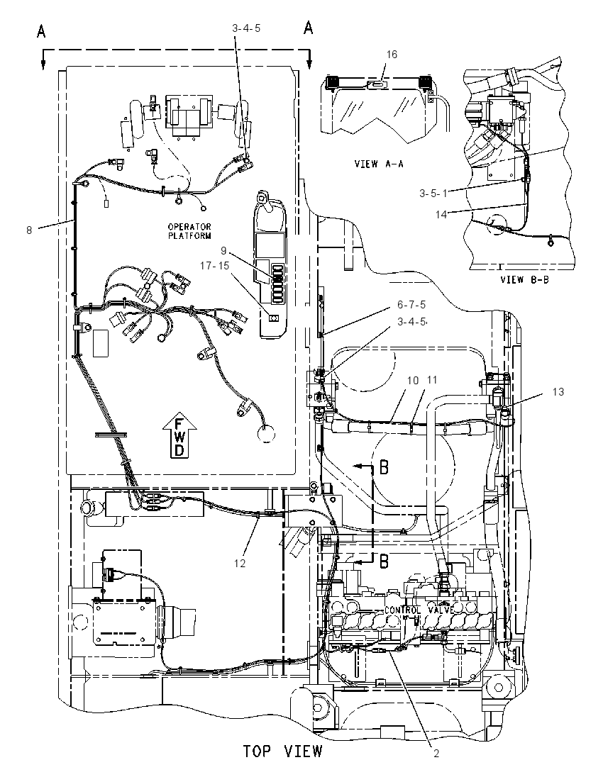 WIRING GP-COMBINED FLOW 1347862 CAT