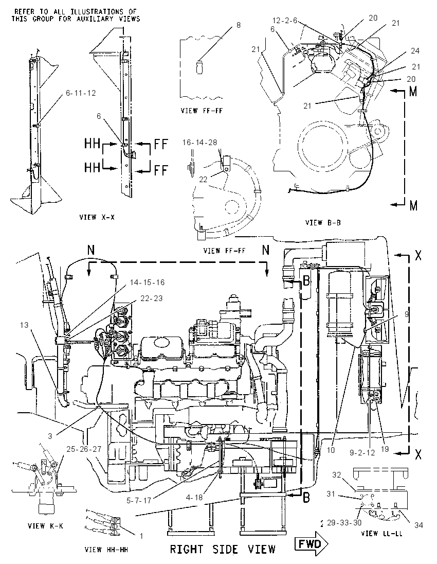 WIRING GP-TRACTOR 1341223 CAT