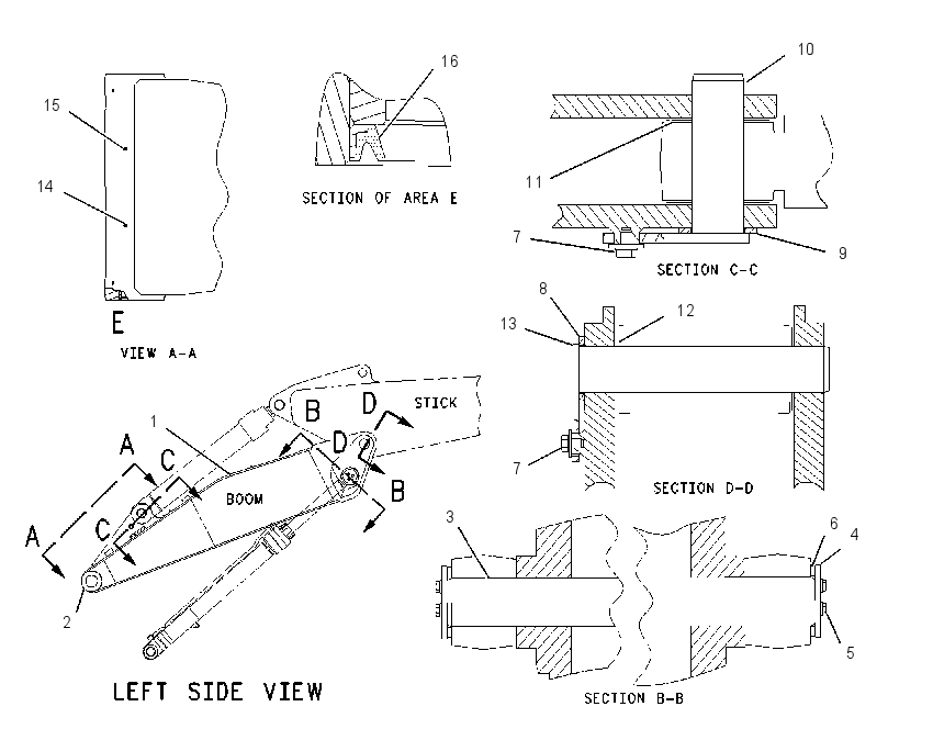 BOOM GP-STUB 6C6010 CAT