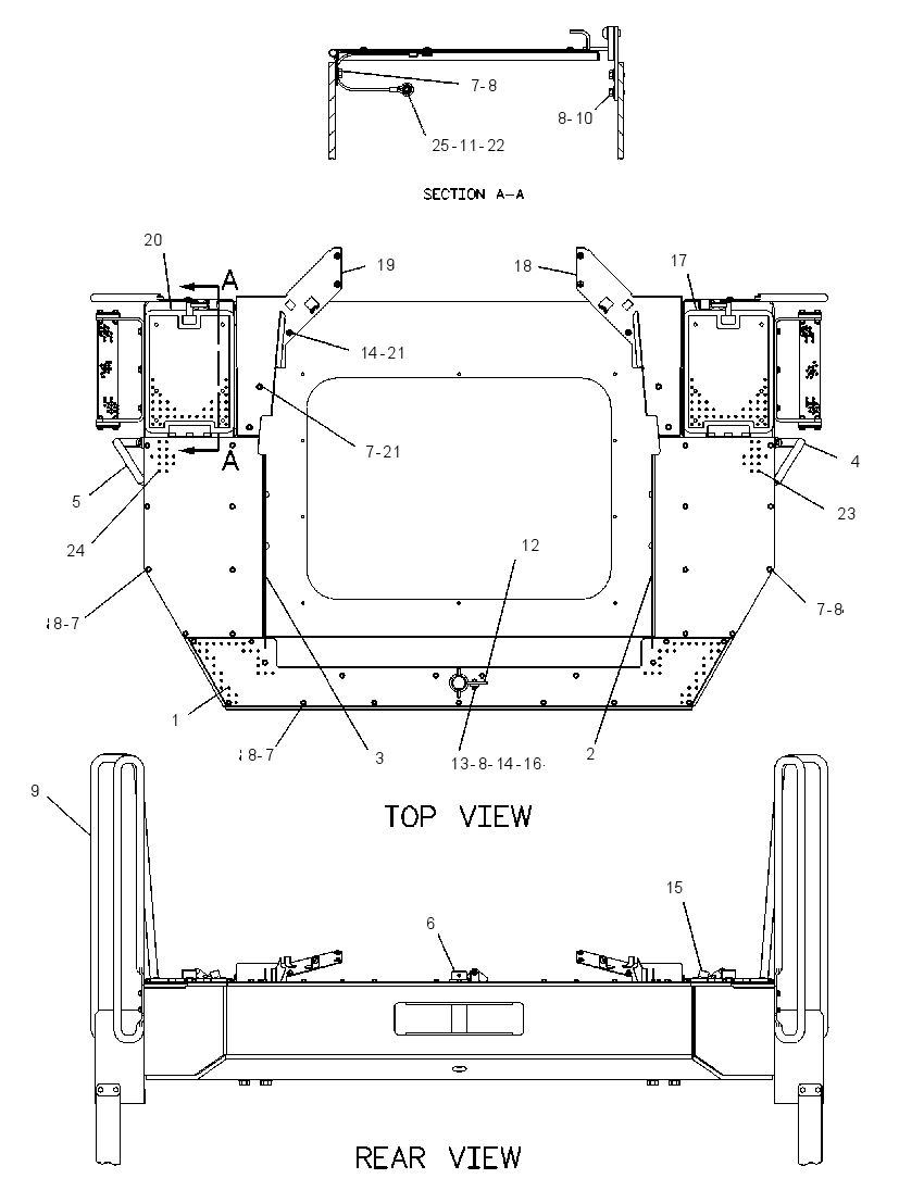 BUMPER GP-REAR 4E4522 CAT
