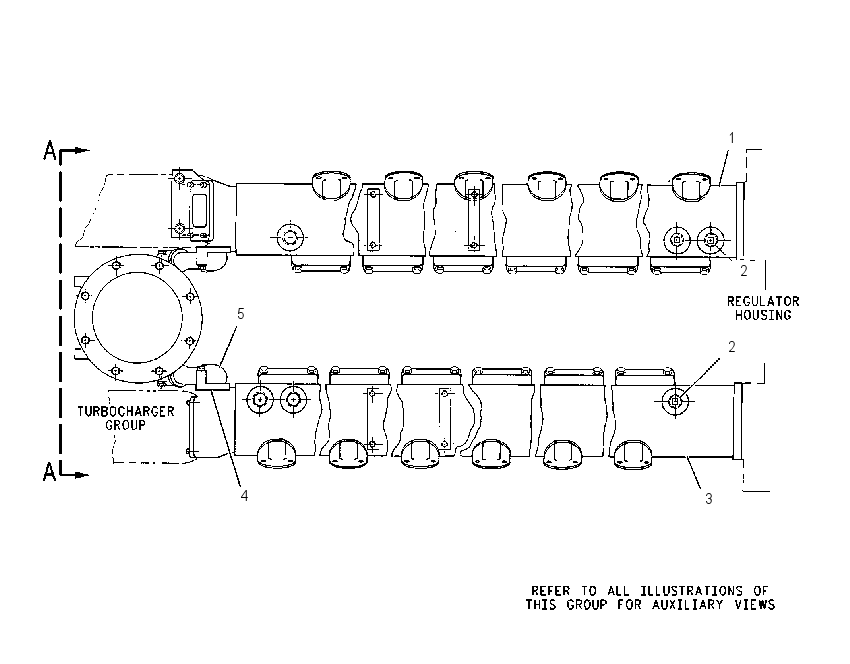 Коллектор выпускной 2W4641 CAT